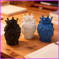 Pen Holder for Desk Lion Shape Pencil Organizer Makeup Brushes Cup for Students Writers Authors Teac