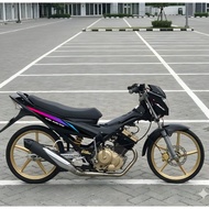 [PAY AT HOME] TRANSPARENT UV Stickers SATRIA FU OLD 2007 Striping Variation Body Race List Artthasig
