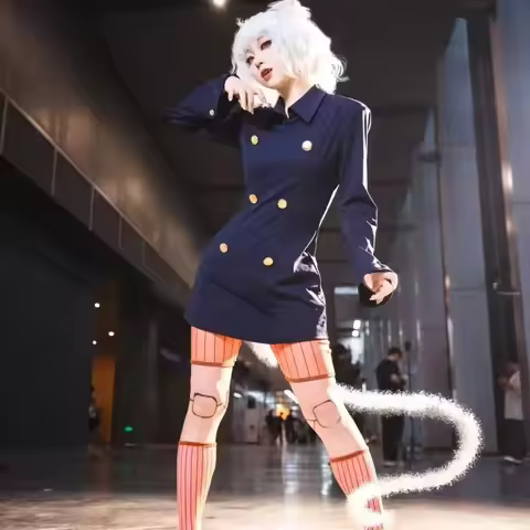 Hunter X Hunter Inspired Neferpitou Cosplay Cat Girl Complete Outfit