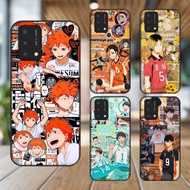 Oppo A74, A93 5G, A95 case with black border printed with Haikyuu Volleyball Character