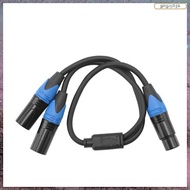 [L E U R] 50cm XLR Splitter Cable 1 XLR Female to 2 XLR Male XLR Y Splitter Cable Microphone Splitte