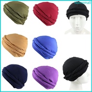HO Men Turban HeadWrap HaloTurban Durag for men Twist HeadWrap Satin HeadScarf Muslims Hijab Turban 