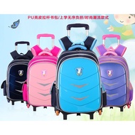 [READY STOCK@KL]School Bag 6 Wheels Trolley Kids Bag