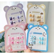 Nail Art 3D False Nails Children's Fake Nails Embossed Cartoon Motif