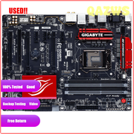 QAZWS กิกาไบท์ Z97X สำหรับเล่นเกม USB3.0คอมพิวเตอร์7เครื่องเมนบอร์ดคอมพิวเตอร์ตั้งโต๊ะ Z97 DDR3 LGA