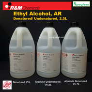 R&M Ethyl Alcohol/ Alcohol/ Ethanol, Denatured / undenatured, AR, 2.5L