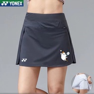 YONEX Badminton Skirt 2024 New Tennis Skirt Women's Sports Short Skirt Quick drying Badminton Tennis Pants Skirt High Waist Fitness Running Marathon Half Skirt YONEX Skirt