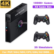 Video Game Consoles 4K HD TV Game Box 10000+ Games 128GB for PS1/PSP/N64/ Retro X6 Gaming Console 2.