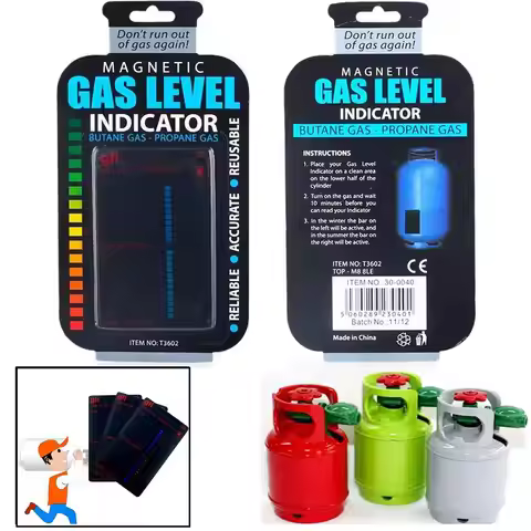 Gas Level Indicator Gas Capacity Test Sticker Fuel Gas Tank Level Indicator Magnetic Gauge Gas Resid