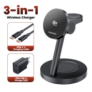 Toocki | Toocki Qi2.2 25W Magnetic Charger 25W 15W Fast Charge 3-in-1 Wireless Desktop Charger For S
