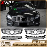 XVIP Front Chrome Silver Diamonds Style Bumper Grill For Mercedes Benz CLS-Class W218 CLS350 CLS550 