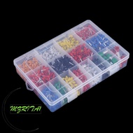MARITA1 2120PCS Wire Crimp Connector, Insulated Cord Plastic Storage Box Insulated End Terminal, "He