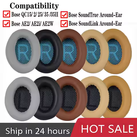 Replacement Earpads Cushion For Bose QuietComfort2 QC2 QC15 QC25 QC35 AE2 AE2i AE2w SoundTrue SoundL