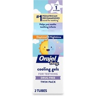 Orajel Baby Daytime & Nighttime Cooling Gels for Teething, Drug - Free, #1 Pediatrician Recommended 