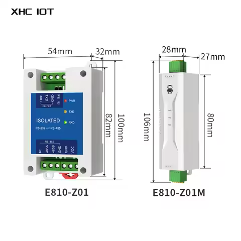 Industrial Grade Converter RS232 to RS485 XHCIOT E810-Z01 Series High Speed Bi-Directional Transmiss