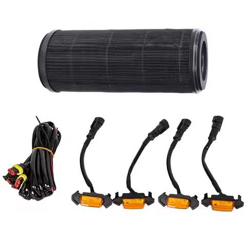 1X For Xiaomi Air Purifier Filter Mijia Activated & 4X Grille Amber Led Lights Kit For Toyota Tacoma