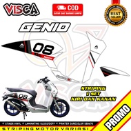 Striping Genio Variasi - Stiker Honda Genio Desain Cafe Racer