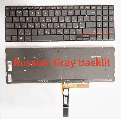 Russian layout backlit Gray Laptop Keyboard For ASUS ZenBook Pro 15 UX535L UX535LH UX535LI UX535Q UM
