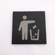 垃圾桶指示牌　垃圾桶標示牌　垃圾桶告示牌比垃圾桶貼紙更有質感