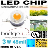 LED 3W 45mil SMD COB chip 3.0V 3.7V high power growing plant fruit light lamp greenhouse 380NM-840NM