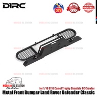 D1RC Metal Front Bumper Land Rover Defender Classic for 1/10 D110 Camel Trophy Simulate RC Crawler