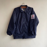 日本古著 vintage | MUSTO | 日本製 英國品牌 深藍色 藏藍 航海外套 尼龍 防風 教練外套 夾克