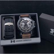 Paket Box Exclusive + Free Strap Rubber / Jam Tangan Under Armor SV-515SAA / Jam Tangan Fashion Pria