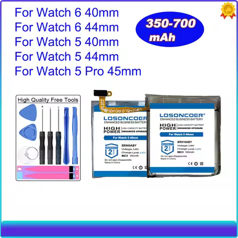 350mAh-700mAh Battery For Samsung Watch 5 Pro 6 Watch5 Watch6 40mm 44mm 45mm SM-R925 SM-R910 SM-R900