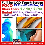 ORI AMOLED LCD For POCO F2 Pro / POCO F3 / F3 Pro / F4  Black Shark 4/4s/4Pro Redmi K30 Pro/ K40/ K4