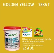 GOLDEN YELLOW 7886 T ( 1L or 5L ) KCC PAINT INTERIOR KORETON PRO PROFESSIONAL SERIES INTERIOR EMULSI