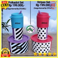 Tupperware Supplier Tuperware Taperware Taperwar Polkadot /Stripes set