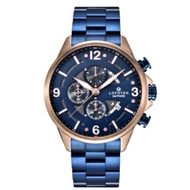 LOFOTEN F-6507MC Sport Chronograph BLUE ROSE GOLD STAINLESS STEEL MEN WATCH