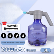 3L Electric Plant Spray Bottle Automatic Watering Fogger USB Electric Sanitizing Sprayer Hand Sprinkling Kettle Watering Can Spray Automatic Nozzle Pressure Bottle Multi-function Tool Flower Plant Garden Tool