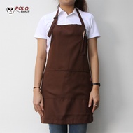 ผ้ากันเปื้อน ผ้ากันเปื้อนเต็มตัว ผ้าโซล่อน ผ้าเบา ใส่สบาย สายคล้องคอ - PMK Polomaker