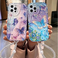 For IPhone 17 16 11 Pro 13 15 7Plus Pro Max 8 6 6s XR XS Dreamy Art Butterfly Case