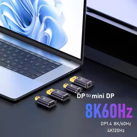 Mini DP to Big DP Converter 8K60HZ DP Male to Female Bidirectional Conversion Adapter Display Port V