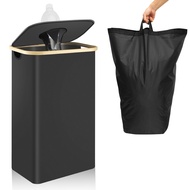 28 Gallon Recycling Bin for Kitchen Foldable Kitchen Recycle Bin with Lid and Reusable Inner Bag Lar
