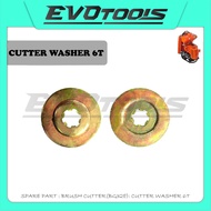 SPARE PART(BG328) : CUTTER WASHER 6T BRUSH CUTTER/GEAR CASE CUTTER WASHER MESIN RUMPUT/PARTS BG328 T
