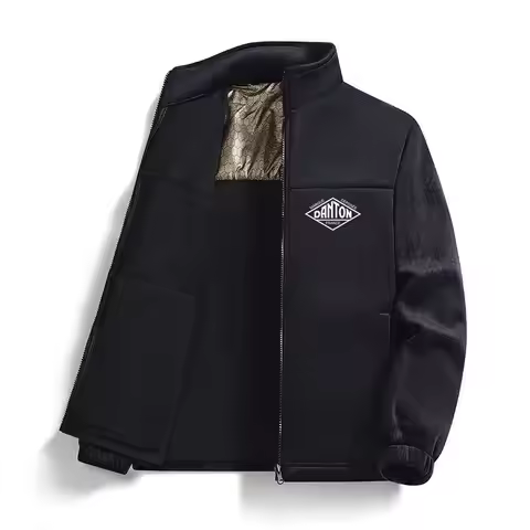 DANTON Printed Spring/Summer Button-Down Zipper Outdoor Jacket - Top Baseball Jacket - School Unifor