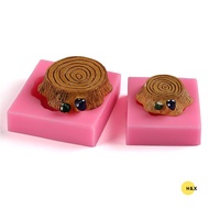 H&X 3D Fairy Stump Silicone Mould Chocolate Fondant Cake Topper Molds Decor DIY Tool