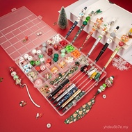 Jualan Panas Krismas DIY Kayu Manik Manik Gula-gula Manik Resin Pen Ballpoint Penanda Buku Rumbai Ma