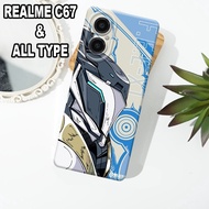 G51 - Latest REALME C67 pro camera Case - REALME C67 silicone - ROBOT motif - REALME C67 Softcase - 