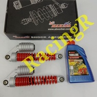 * 100% ORIGINAL MAKIDA ABSORBER SET YAMAHA Y110SSII SS2 RACING SPIRIT TAIWAN 270MM RED