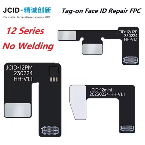 JC Tag On Face ID Flex Cable No Welding for IPhone XS XR 11 12 PRO MAX Dot Matrix Repair Used On V1S