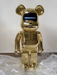 Bearbrick bape x hajime sorayama 空山基 100% 金色