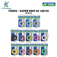 Yonex Grip Ac 102 Ex 3-In-1 Badminton Grip Original