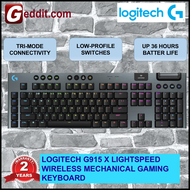 LOGITECH G915 X LIGHTSPEED LOW PROFILE WIRELESS GAMING KEYBOARD - TACTILE