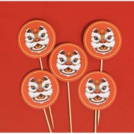 Set of 5 sticks lion head lion danceCNY