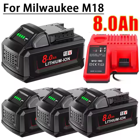 For Milwaukee M18 battery M18-HB3 For Milwaukee M18B5 M18B6 XC Li-ion battery 48-11-1815 2604-20 48-