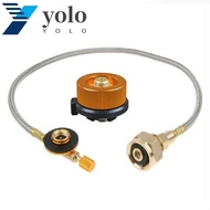 YOLO Propane Refill Adapter Gas Stove Survival Supplies LPG Gas Charging Valve Flat Cylinder tank Tourist Equipment Stove Metal Tube